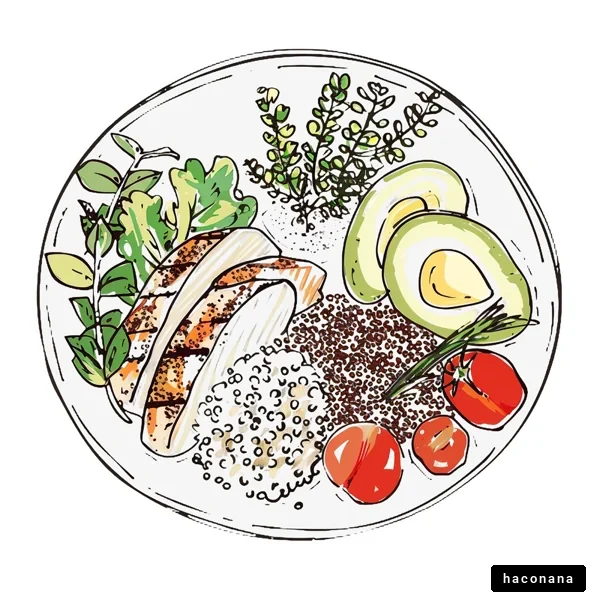 健康的な食事プレート