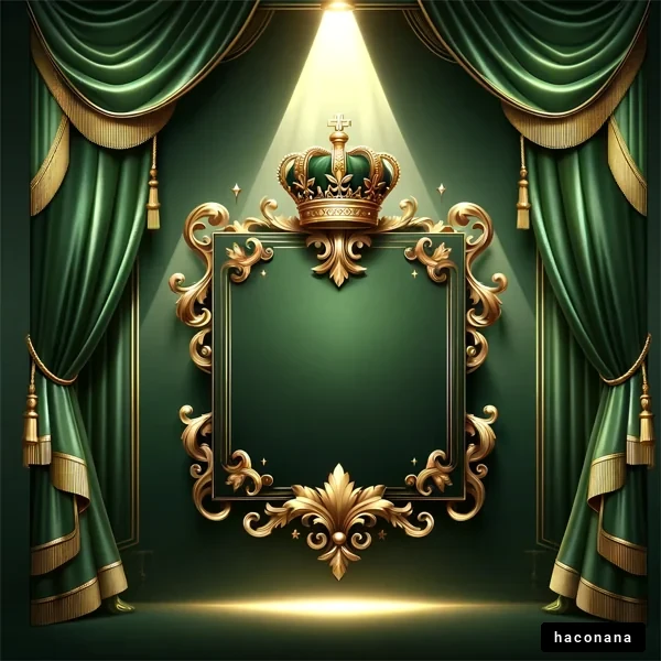 豪華な舞台の背景