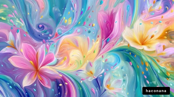 美しい花のアート