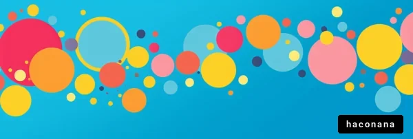 カラフルな円のデザイン