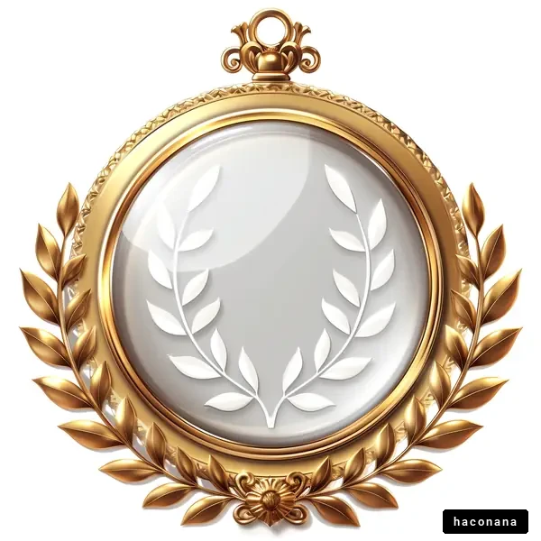 洗練されたメダルのデザイン