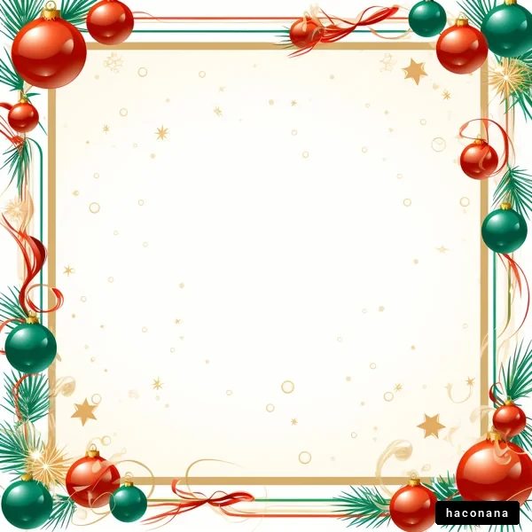 クリスマスのフレームデザイン