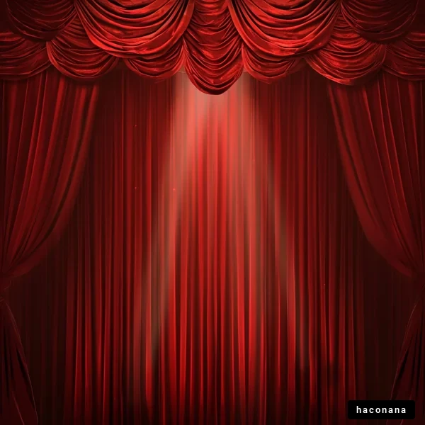 華やかな赤いカーテン