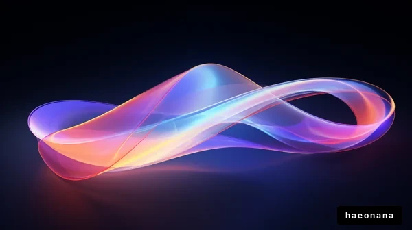 色彩の交差する流線