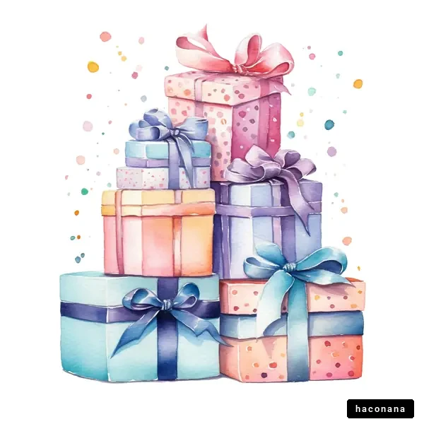 カラフルなギフトボックス