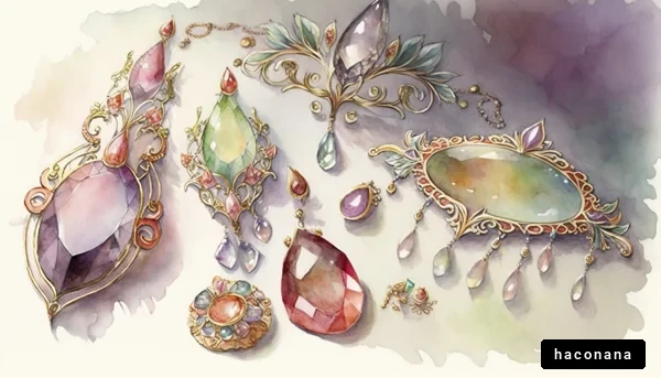美しい宝石のイラスト