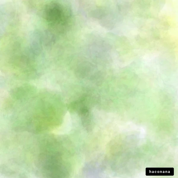 柔らかいグリーンの抽象画