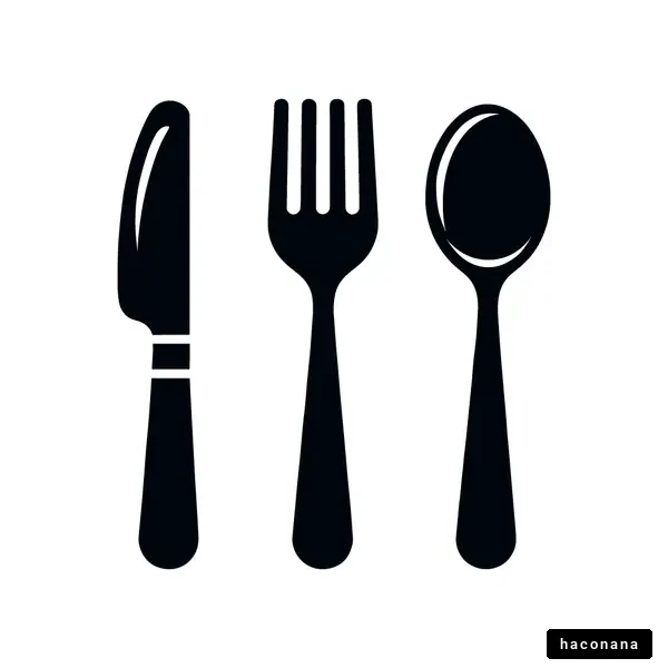 カトラリーのシルエット