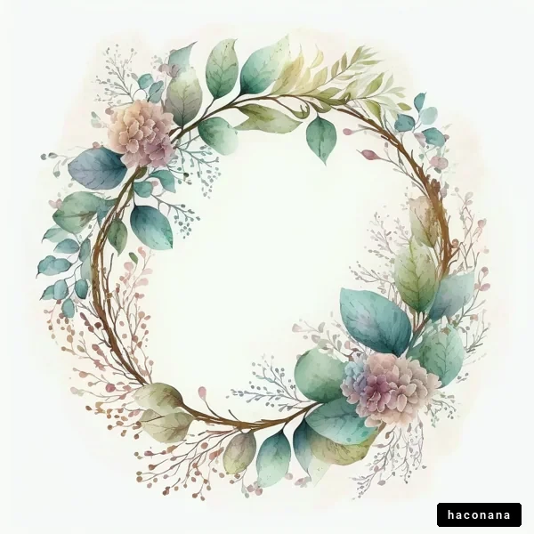 美しい花のリース