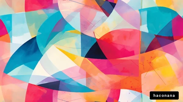 カラフルな抽象アート