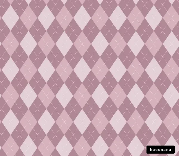 ピンクのアーガイルパターン