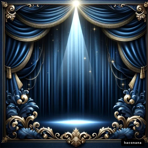 豪華な舞台の背景