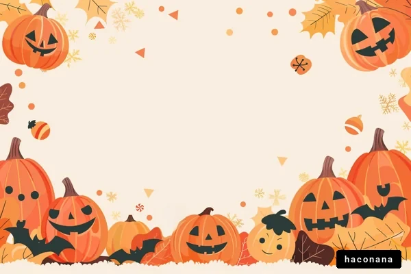 ハロウィンのカラフルな背景