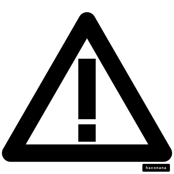 警告シンボルのアイコン