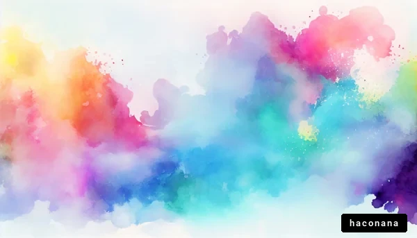 カラフルな水彩背景