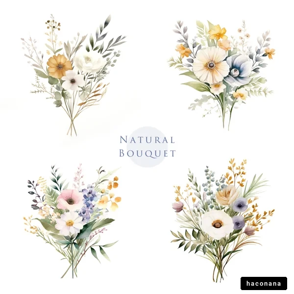 ナチュラルブーケのアート