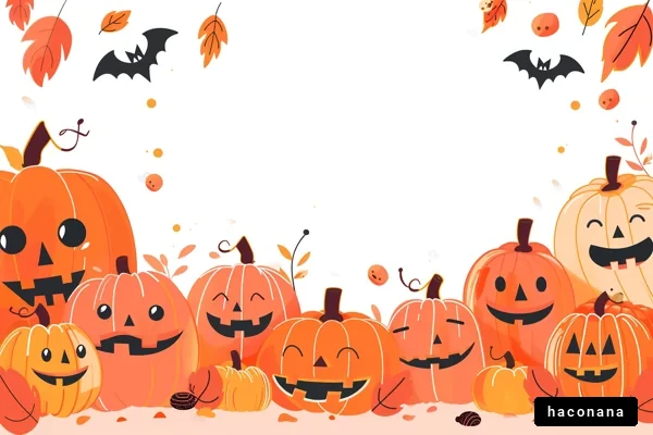 カラフルなハロウィンのウエルカム