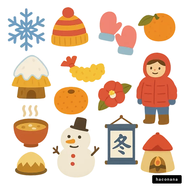 冬のキャラクターとモチーフ