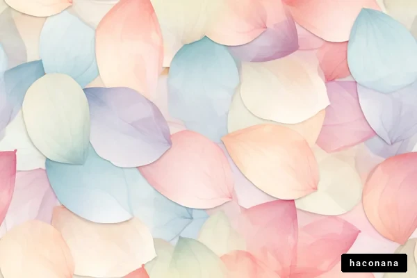 淡い色合いの花びら