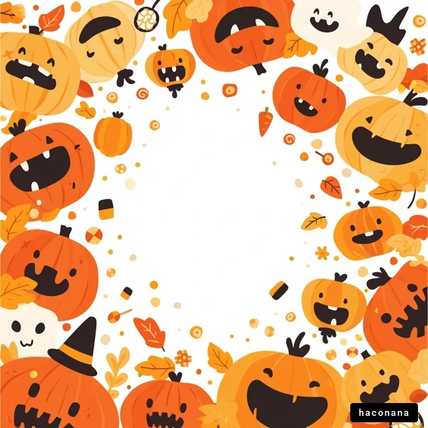 ハロウィンの楽しいカボチャたち