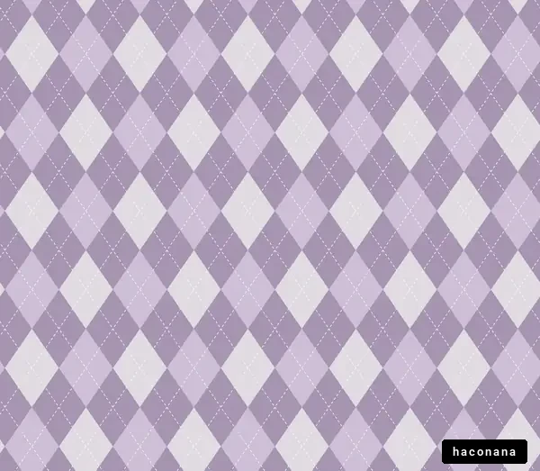紫色のアーガイルパターン