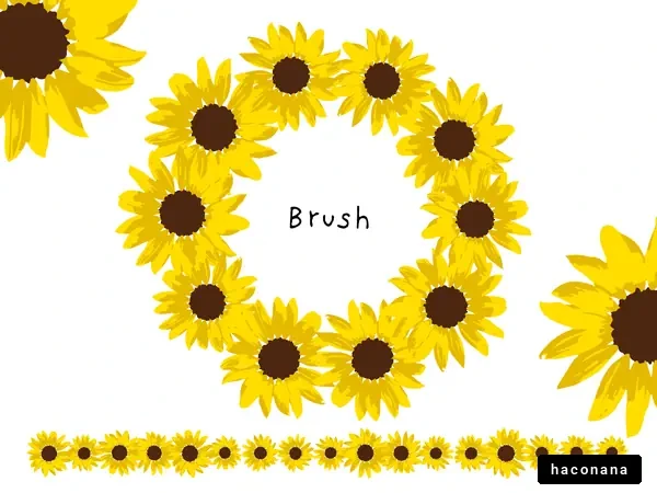 ひまわりのイラスト素材