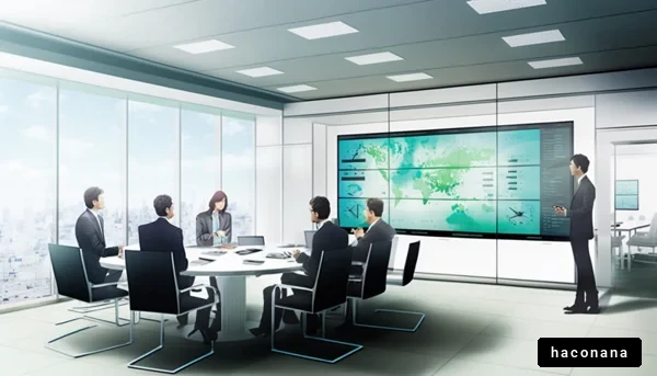 会議室でのビジネスミーティング