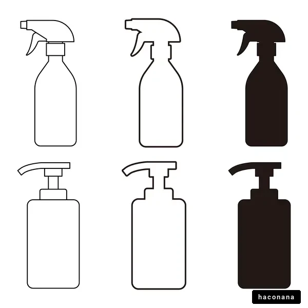 スプレーボトルとポンプボトル