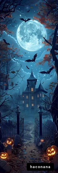 不気味なハロウィンの夜