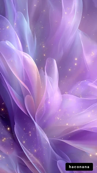 幻想的な紫の抽象画