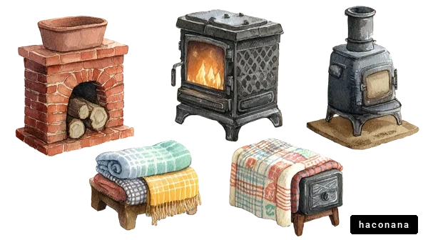 暖かい居間のアイテム