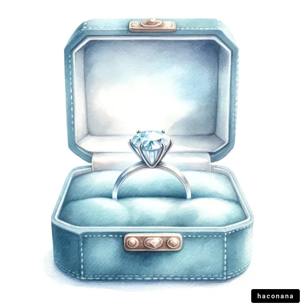 宝石の指輪とケース