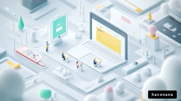 未来的なオフィスの風景