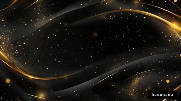 華やかな黒と金の背景素材