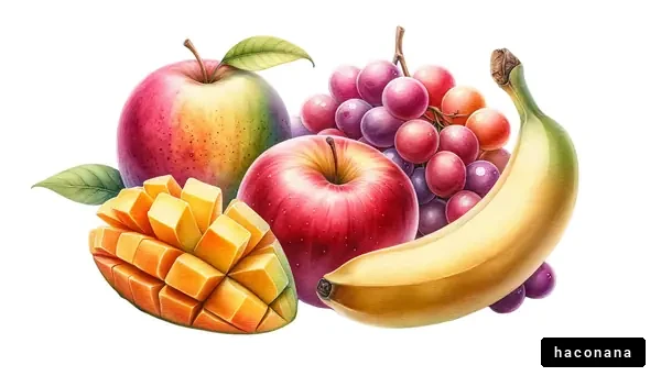 多彩な果物の集まり