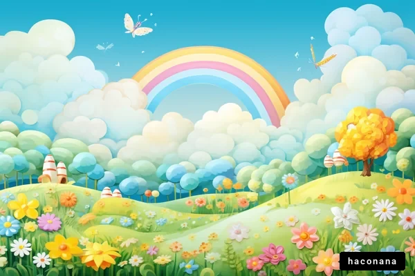 カラフルな自然の風景