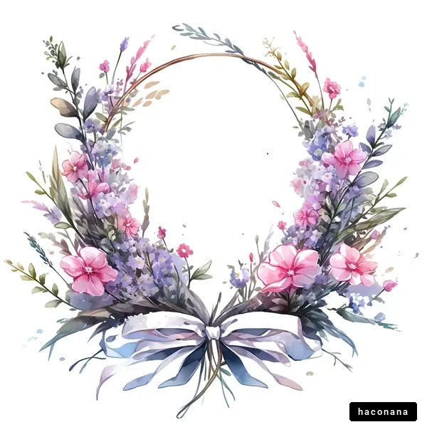 美しい花のリース