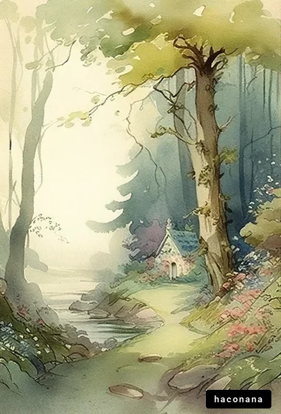 幻想的な森の小道