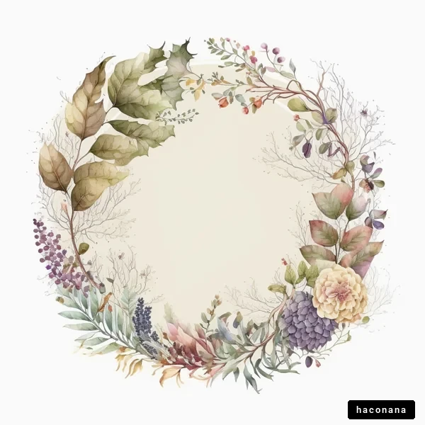 花や葉の美しい装飾