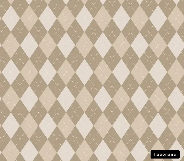 茶色のアーガイルパターン