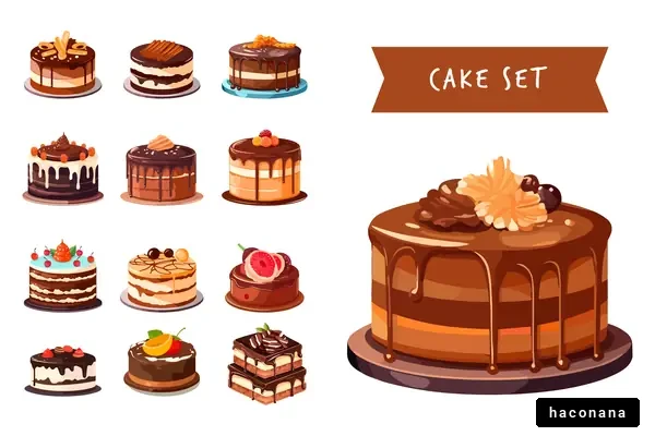 美味しそうなケーキセット