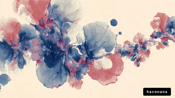 抽象的な花のデザイン