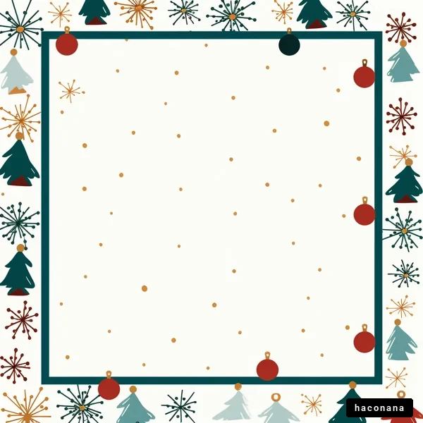 クリスマスの飾り枠