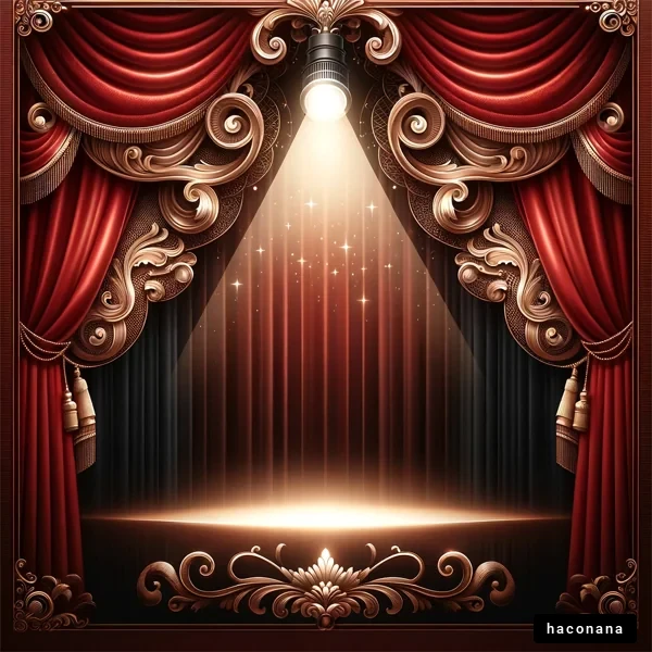 華やかな舞台の幕