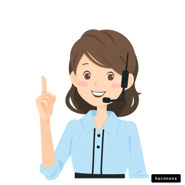 ヘッドセットを着けた女性