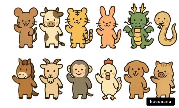 かわいい動物キャラクターたち