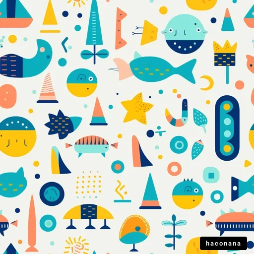 カラフルなパターンデザイン