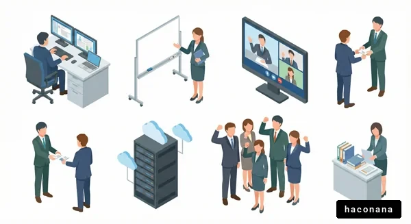 オフィスの多様なシーン