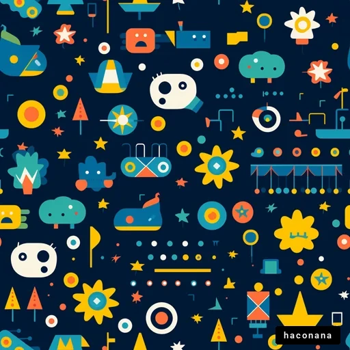 カラフルな図形と模様