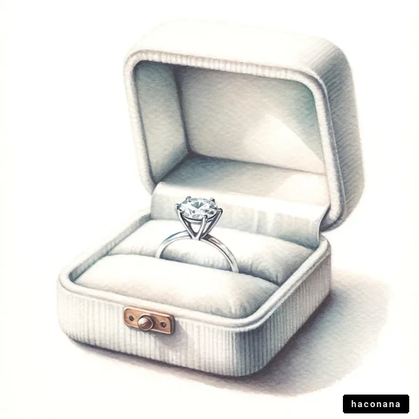美しいリングの箱